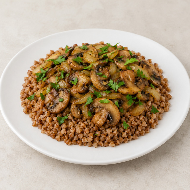 Buckwheat with chicken breast and vegetables