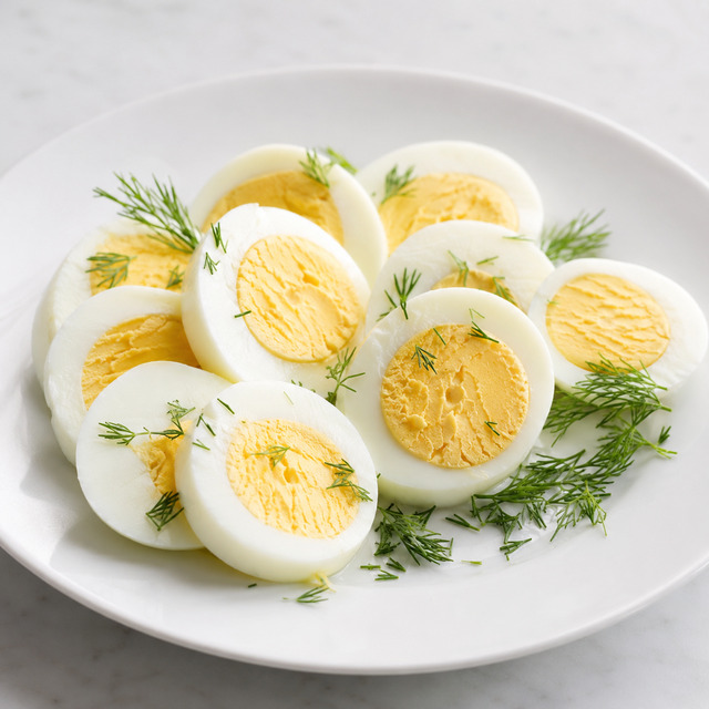Hard-boiled egg and carrots