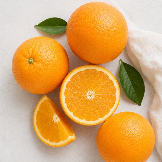 Naranja y frutos secos